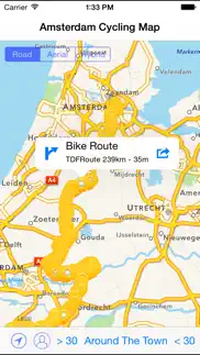 amsterdam cycling map iphone screenshot 2