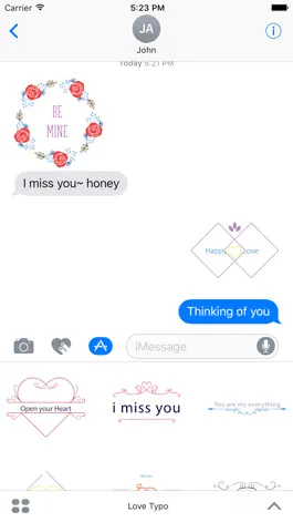 Game screenshot Love Typo - Animated Stickers hack