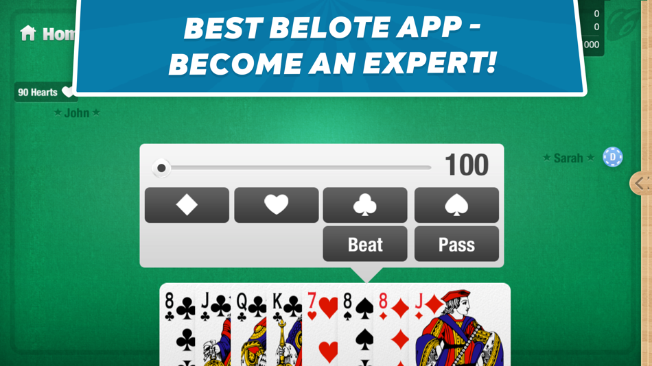 Belote Coinche - card game - 2.0.0 - (iOS)