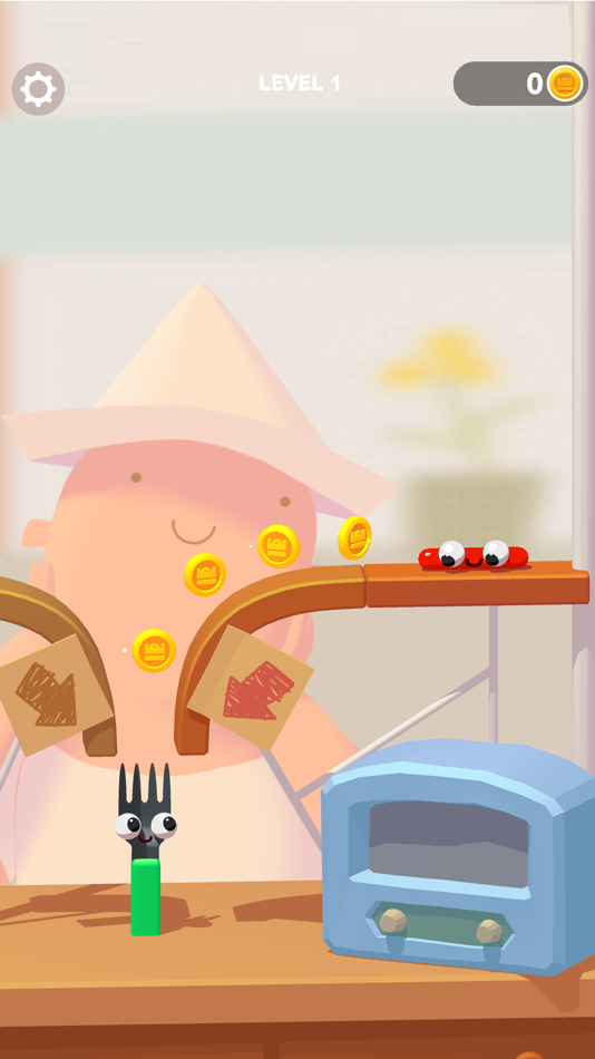 #1. Fork N Sausage (iOS) By: SayGames LTD