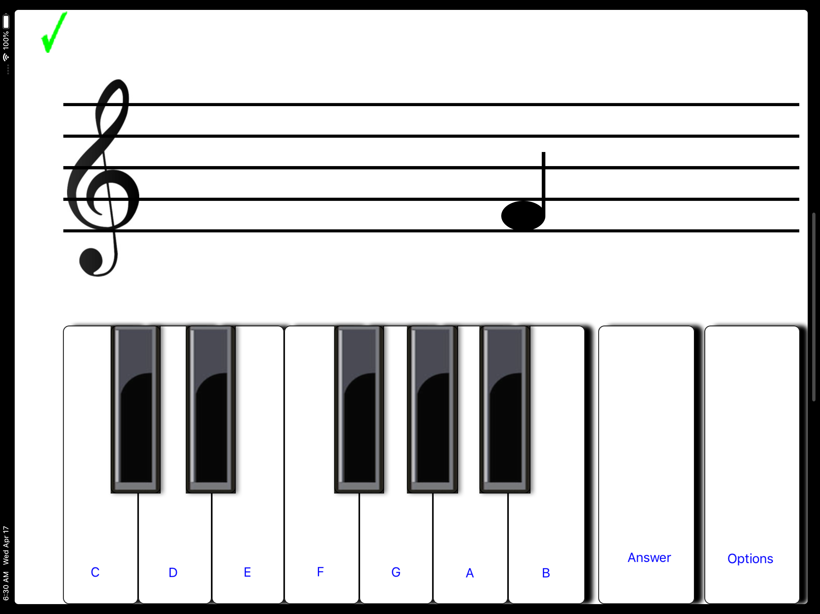 ¼ learn sight read music tutor