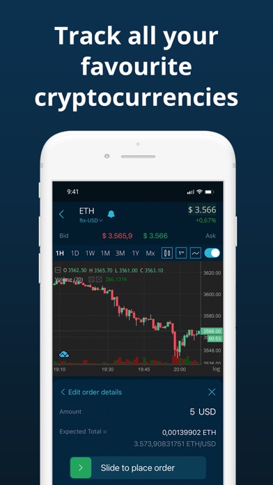 HODL Real-Time Crypto Tracker Screenshot