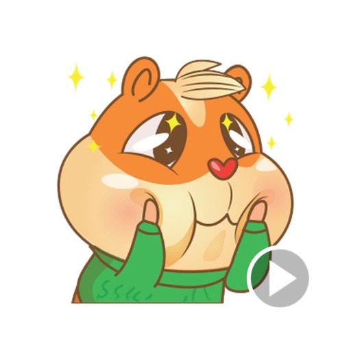 A Cute Hamster Stickers