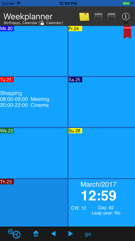 #1. Weekplanner (iOS) 由: Kai Bruchmann