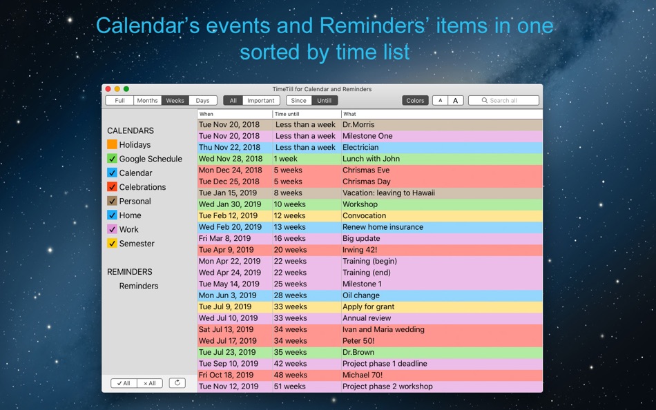 TimeTill for Calendar - 4.0 - (macOS)