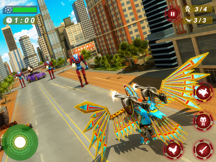 Hen Robot Transform Hero