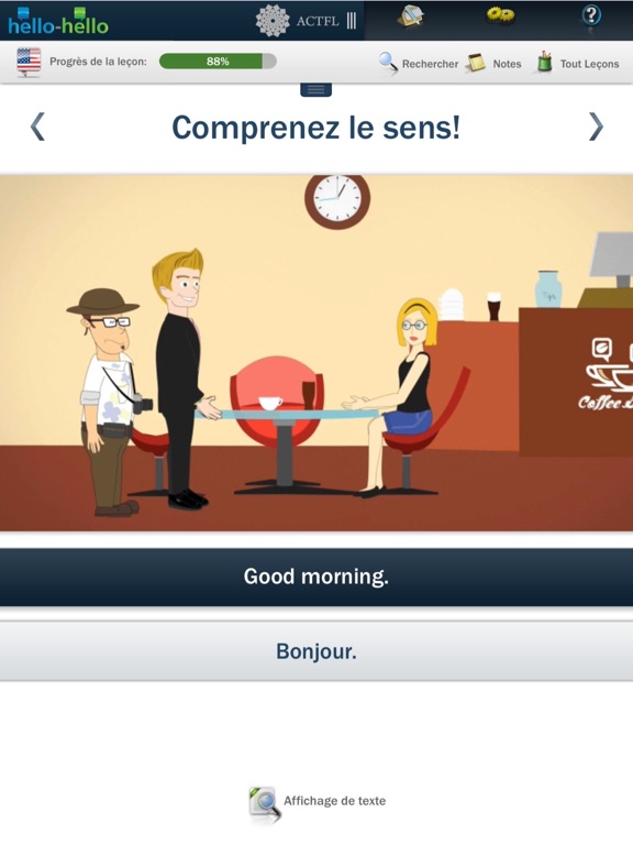 Screenshot #4 pour Cours d'anglais Hello-Hello