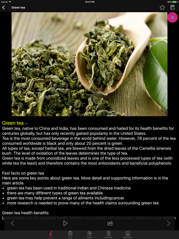 Natural Remedies Herbal iPad screenshot 6 - Medical app