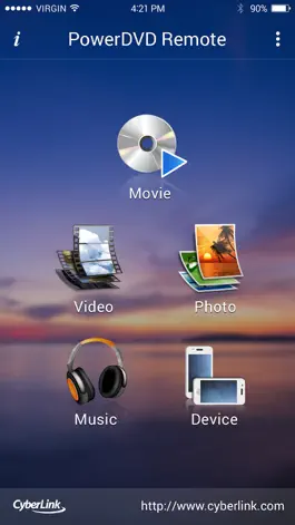 Game screenshot PowerDVD Remote App apk