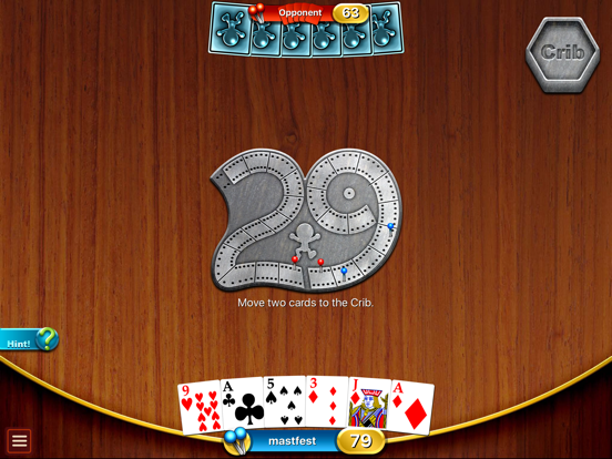 Cribbage HD iPad app afbeelding 1