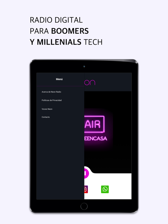 NeonRadio iPad screenshot 3 - Music app