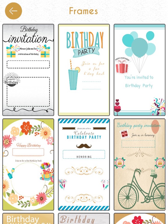 Screenshot #6 pour Birthday Invitation Cards HD