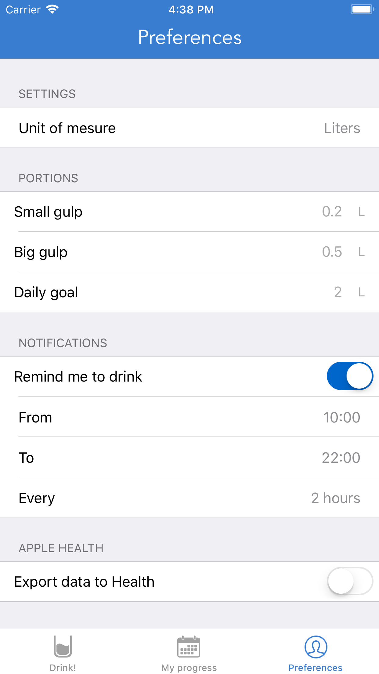 Water Tracker & Water Reminder