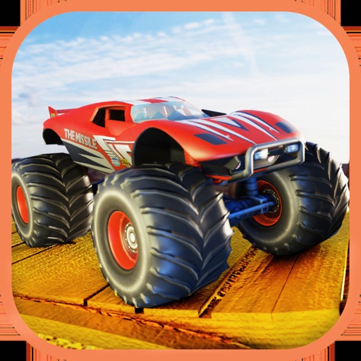 Monster Truck Hill Dash Race Icon