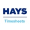 Created by Hays Recruitment, Hays Timesheets puts you in control