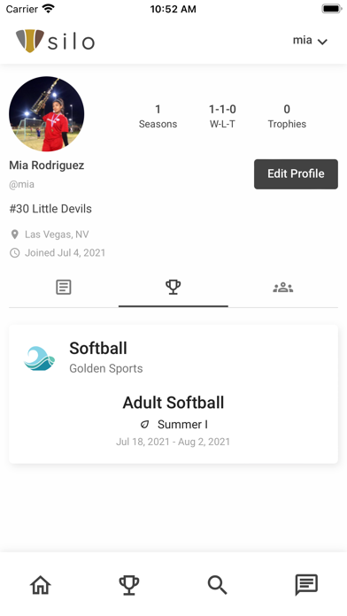 Silo - League Community App Screenshot