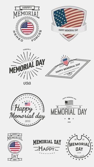 Memorial Day Text Stickers App(圖1)-速報App