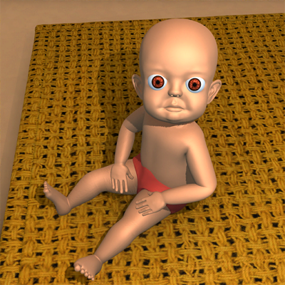 the dark baby inside yellow