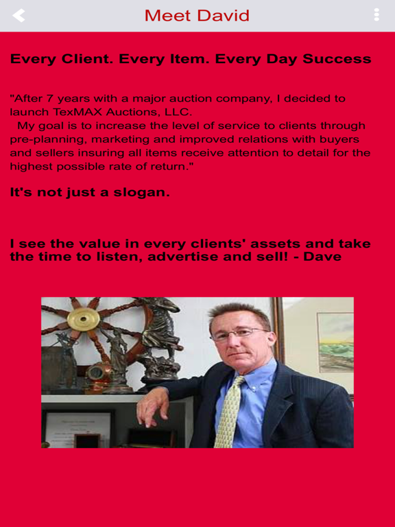 TexMAX Auctions iPad screenshot 3 - Business app