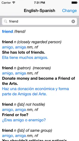 Game screenshot Spanish – English Dictionary mod apk