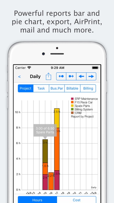 Hours Keeper - Time Tracker iPhone screenshot 5 - Business app
