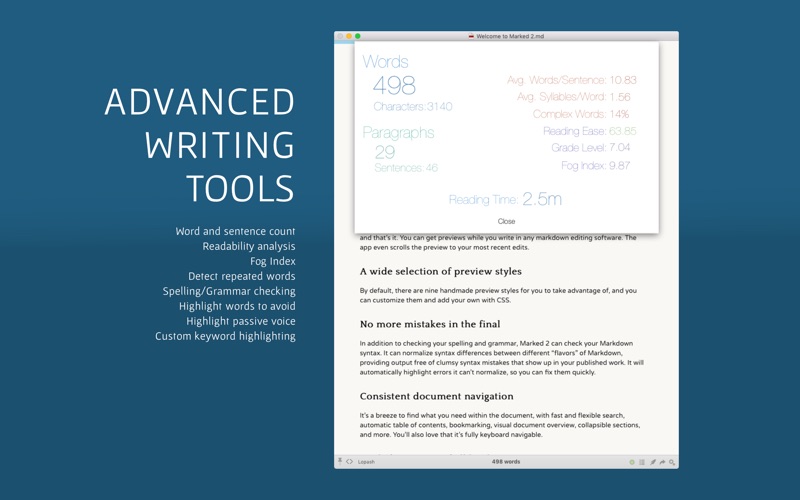 Screenshot #2 for Marked 2 - Markdown Preview