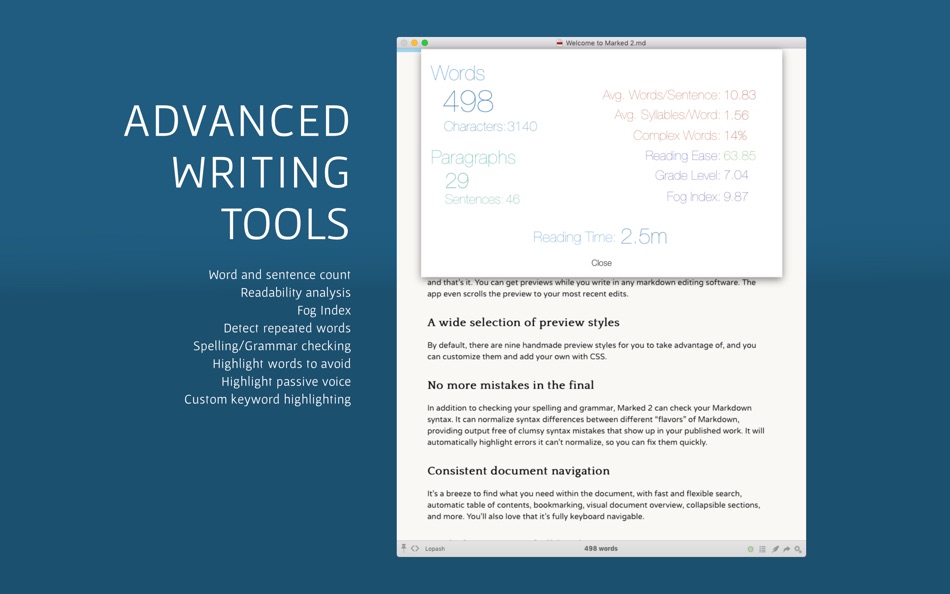 #2. Marked 2 - Markdown Preview (macOS) 게시자: Brett Terpstra