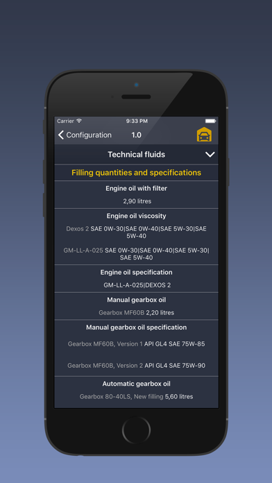 TechApp for Opel Screenshot