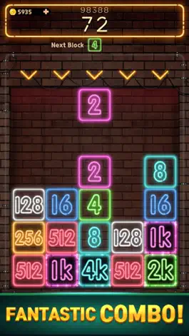 Game screenshot Drop Number™ : NEON mod apk