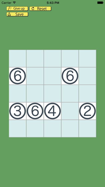 Kuromasu puzzle