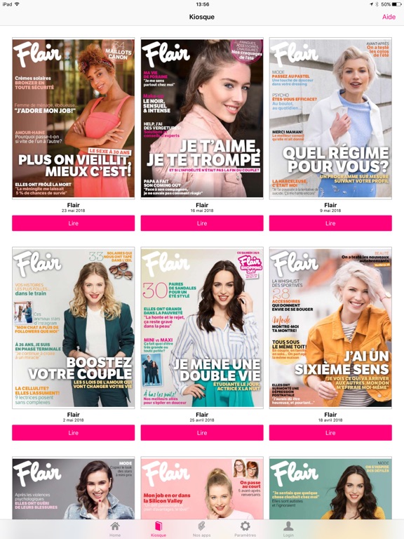 iPad Image of Flair FR Magazine