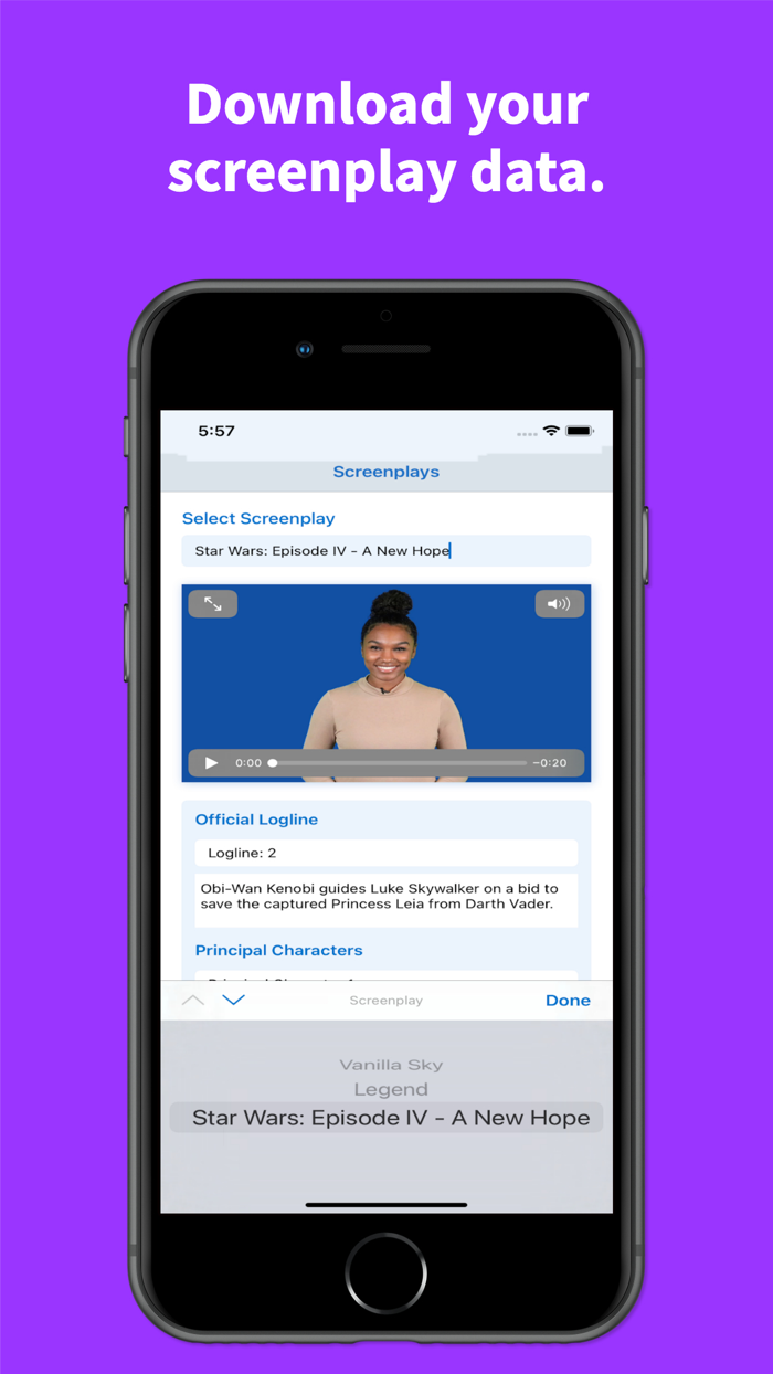 Screenplay App - Screenwriting