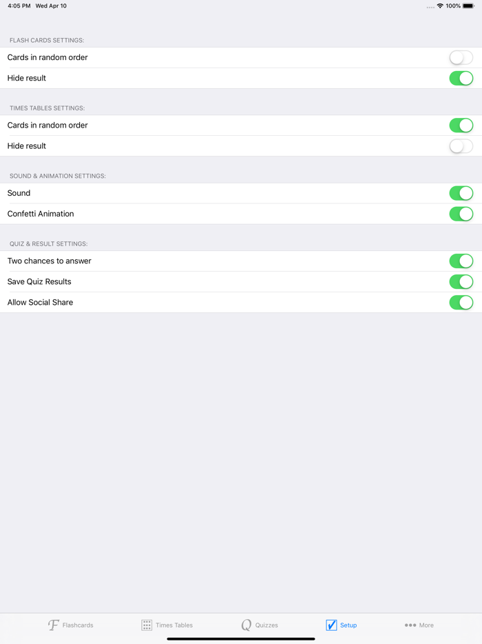 Times Tables Flashcards