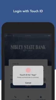 sibley state bank iphone screenshot 2