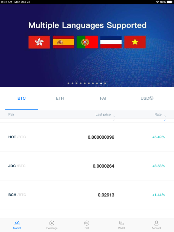 Screenshot #4 pour FatBTC Exchange