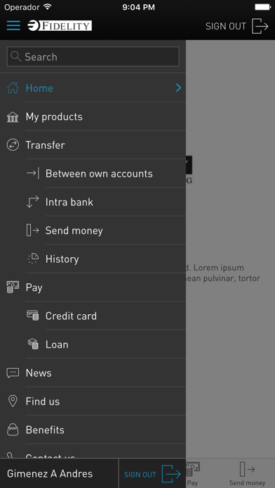 Fidelity Digibanking Screenshot