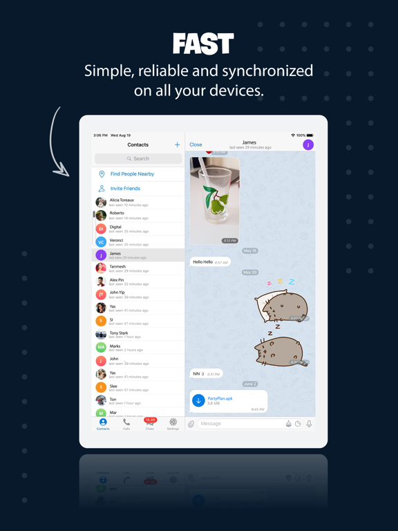Screenshot #6 pour Tele Messenger Chat Secure
