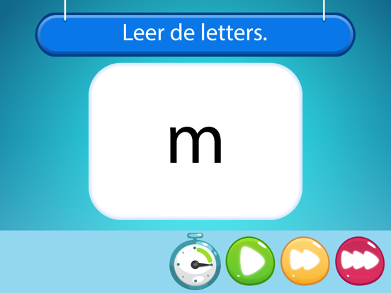 Letters flitsen, letters leren iPad app afbeelding 1