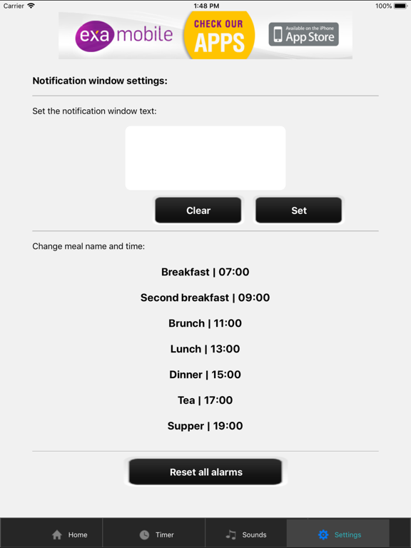 Diet Timer - 3 hour diet iPad screenshot