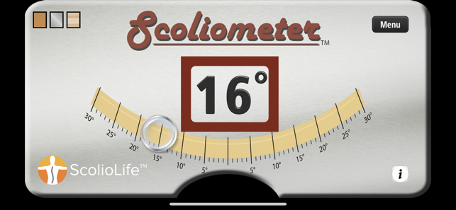 ‎Scoliometer Screenshot