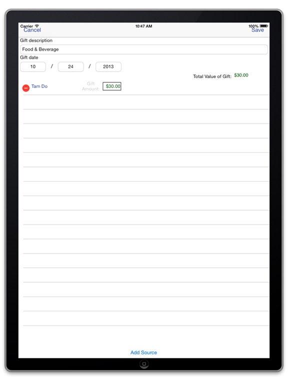 Screenshot #5 pour FPPC Gift Tracker