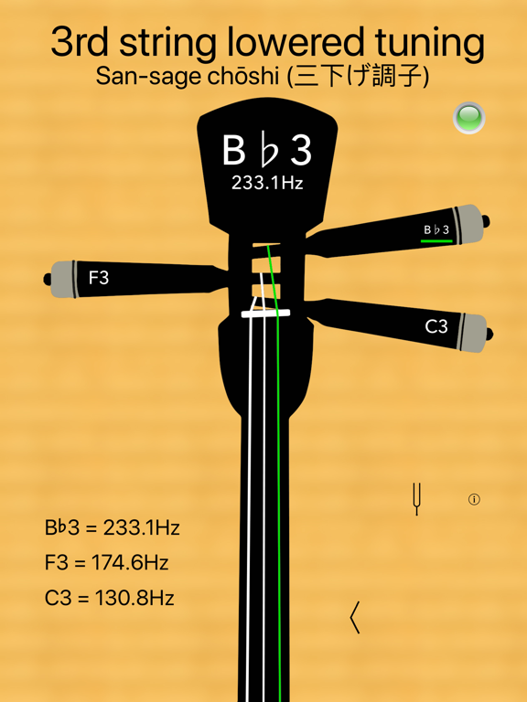 Sanshin Tuner Pro iPad screenshot