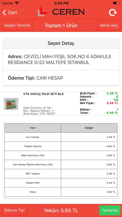 Ceren B2B screenshot-3