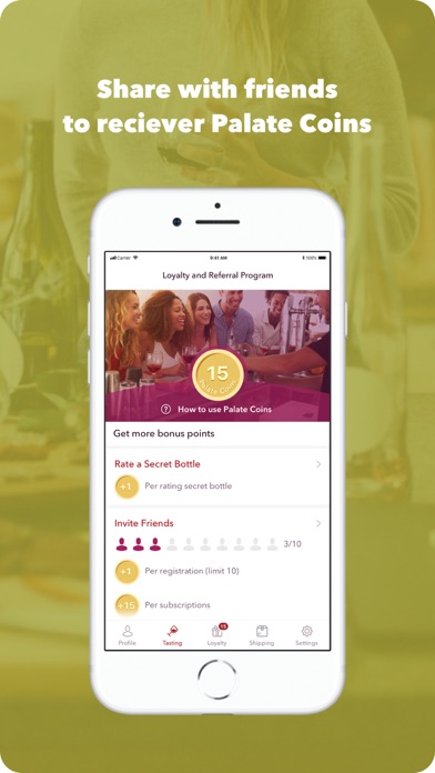 Palate Club - Wine Tasting App Screenshot
