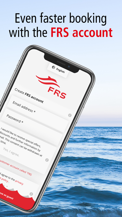 FRS Travel ferry booking Screenshot