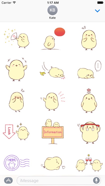 Cute Chicks And Mother Sticker