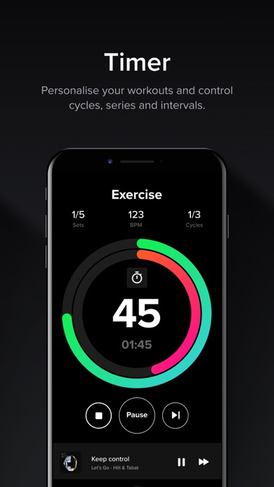 HIIT & Tabata: Fitness Appのおすすめ画像6