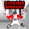 You are a stickman wingsuit pilot