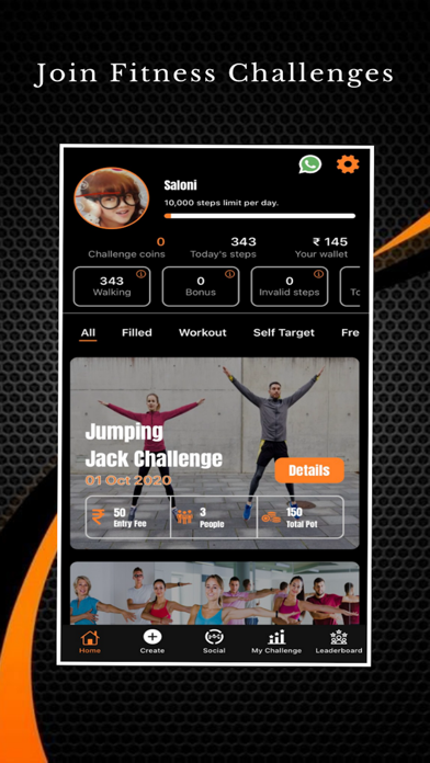 Buzzinga - Walk and Earn Money Screenshot