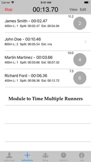 stopwatch for track & field iphone screenshot 2